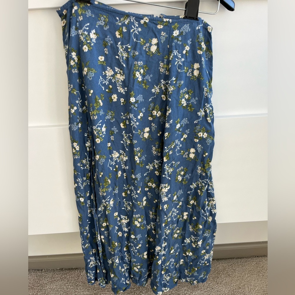 Reformation midi skirt with slit